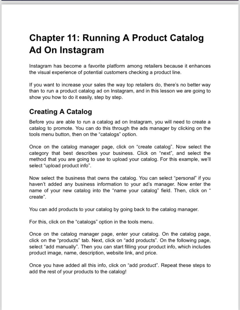 Instagram Marketing Efficiency E-book