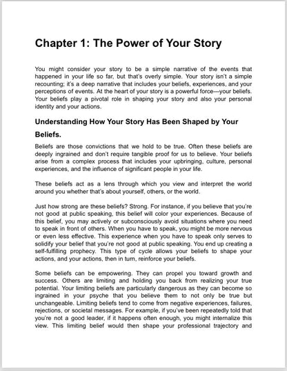 Rewriting your story E-book