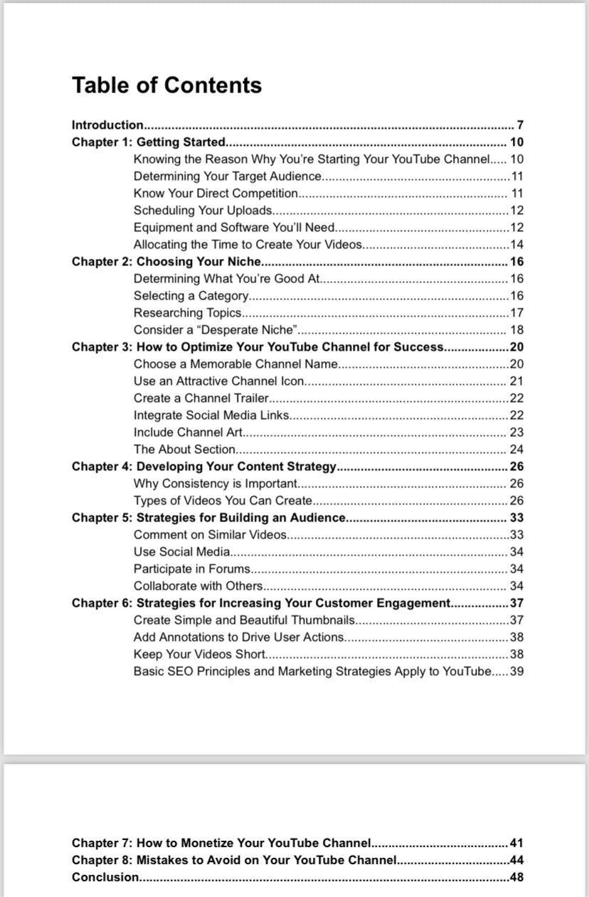 Youtube Authority E-book