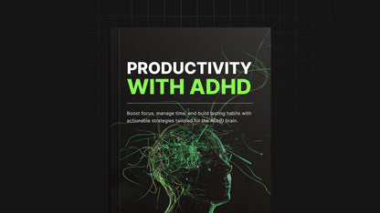 Productivity with ADHD - E-book + FREE worksheets