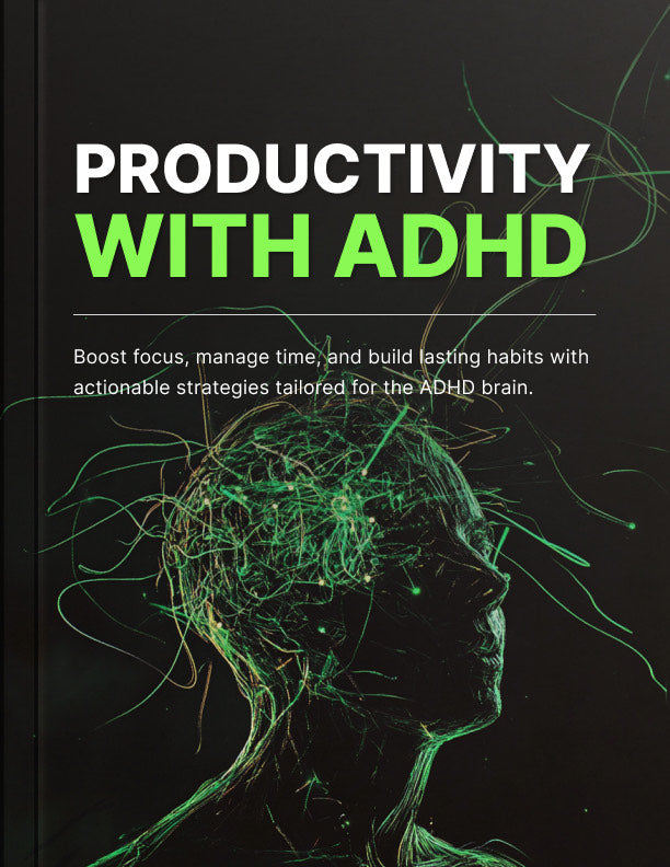 Productivity with ADHD - E-book + FREE worksheets