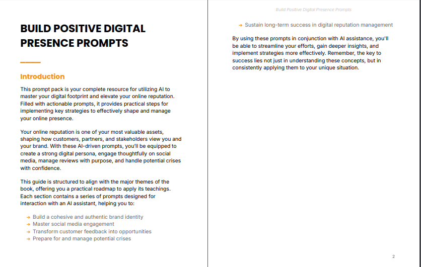 Build Positive Digital Presence Ebook + Free 5 Extra Tools